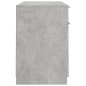 vidaXL Schreibtisch mit Beistellschrank Betongrau Holzwerkstoff vidaXL Schreibtisch mit Beistellschrank Betongrau Holzwerkstoff