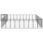 vidaXL 42-tlg. Hundelaufstall Schwarz 50x100cm Stahl Pulverbeschichtet vidaXL 42-tlg. Hundelaufstall Schwarz 50x100cm Stahl Pulverbeschichtet