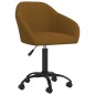 Esszimmerstühle Drehbar 2 Stk. Braun Samt Esszimmerstühle Drehbar 2 Stk. Braun Samt