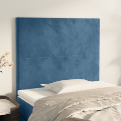 vidaXL Kopfteile 2 Stk. Dunkelblau 80x5x78/88 cm Samt