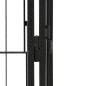 vidaXL 8-tlg. Hundelaufstall Schwarz 100x50 cm Stahl Pulverbeschichtet vidaXL 8-tlg. Hundelaufstall Schwarz 100x50 cm Stahl Pulverbeschichtet