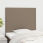 vidaXL Kopfteile 2 Stk. Taupe 90x5x78/88 cm Stoff vidaXL Kopfteile 2 Stk. Taupe 90x5x78/88 cm Stoff