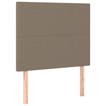 vidaXL Kopfteile 2 Stk. Taupe 90x5x78/88 cm Stoff