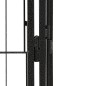 vidaXL 20-tlg. Hundelaufstall Schwarz 100x50cm Stahl Pulverbeschichtet vidaXL 20-tlg. Hundelaufstall Schwarz 100x50cm Stahl Pulverbeschichtet