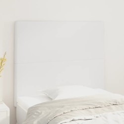 vidaXL Kopfteile 2 Stk. Weiß 100x5x78/88 cm Kunstleder