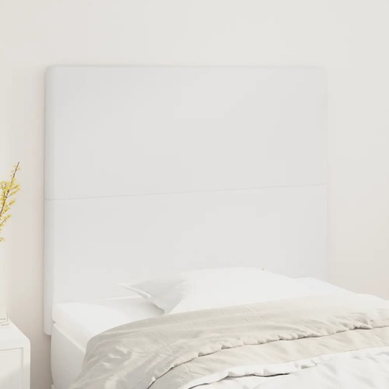 vidaXL Kopfteile 2 Stk. Weiß 100x5x78/88 cm Kunstleder vidaXL Kopfteile 2 Stk. Weiß 100x5x78/88 cm Kunstleder