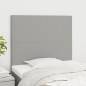 vidaXL Kopfteile 2 Stk. Hellgrau 90x5x78/88 cm Stoff vidaXL Kopfteile 2 Stk. Hellgrau 90x5x78/88 cm Stoff