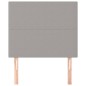 vidaXL Kopfteile 2 Stk. Hellgrau 90x5x78/88 cm Stoff vidaXL Kopfteile 2 Stk. Hellgrau 90x5x78/88 cm Stoff