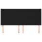 vidaXL Kopfteile 4 Stk. Schwarz 90x5x78/88 cm Stoff vidaXL Kopfteile 4 Stk. Schwarz 90x5x78/88 cm Stoff