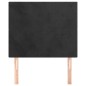 vidaXL Kopfteile 2 Stk. Schwarz 100x5x78/88 cm Samt