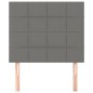 vidaXL Kopfteile 2 Stk. Dunkelgrau 80x5x78/88 cm Stoff