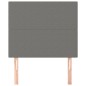 vidaXL Kopfteile 2 Stk. Dunkelgrau 90x5x78/88 cm Stoff