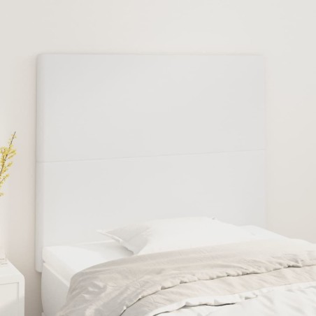 vidaXL Kopfteile 2 Stk. Weiß 90x5x78/88 cm Kunstleder