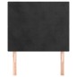 vidaXL Kopfteile 2 Stk. Schwarz 90x5x78/88 cm Samt
