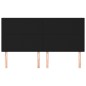 vidaXL Kopfteile 4 Stk. Schwarz 100x5x78/88 cm Stoff vidaXL Kopfteile 4 Stk. Schwarz 100x5x78/88 cm Stoff
