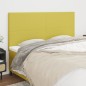 vidaXL Kopfteile 4 Stk. Grün 100x5x78/88 cm Stoff
