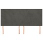 vidaXL Kopfteile 4 Stk. Dunkelgrau 90x5x78/88 cm Samt vidaXL Kopfteile 4 Stk. Dunkelgrau 90x5x78/88 cm Samt