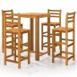 vidaXL 5-tlg. Gartenbar-Set Massivholz Akazie vidaXL 5-tlg. Gartenbar-Set Massivholz Akazie