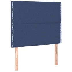 vidaXL Kopfteile 2 Stk. Blau 100x5x78/88 cm Stoff