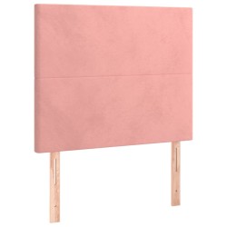 vidaXL Kopfteile 2 Stk. Rosa 100x5x78/88 cm Samt