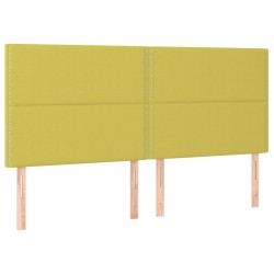 vidaXL Kopfteile 4 Stk. Grün 80x5x78/88 cm Stoff