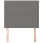 vidaXL Kopfteile 2 Stk. Dunkelgrau 100x5x78/88 cm Stoff