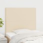 vidaXL Kopfteile 2 Stk. Creme 90x5x78/88 cm Stoff