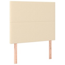 vidaXL Kopfteile 2 Stk. Creme 90x5x78/88 cm Stoff