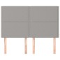 vidaXL Kopfteile 4 Stk. Hellgrau 72x5x78/88 cm Stoff vidaXL Kopfteile 4 Stk. Hellgrau 72x5x78/88 cm Stoff