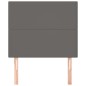 vidaXL Kopfteile 2 Stk. Grau 90x5x78/88 cm Kunstleder