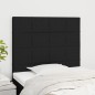 vidaXL Kopfteile 2 Stk. Schwarz 80x5x78/88 cm Stoff