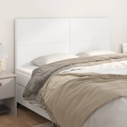 vidaXL Kopfteile 4 Stk. Weiß 90x5x78/88 cm Kunstleder