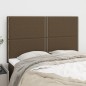 vidaXL Kopfteile 4 Stk. Dunkelbraun 72x5x78/88 cm Stoff