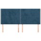 vidaXL Kopfteile 4 Stk. Dunkelblau 100x5x78/88 cm Samt