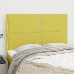 vidaXL Kopfteile 4 Stk. Grün 72x5x78/88 cm Stoff
