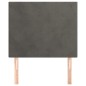 vidaXL Kopfteile 2 Stk. Dunkelgrau 100x5x78/88 cm Samt vidaXL Kopfteile 2 Stk. Dunkelgrau 100x5x78/88 cm Samt