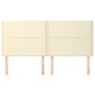 vidaXL Kopfteile 4 Stk. Creme 100x5x78/88 cm Kunstleder vidaXL Kopfteile 4 Stk. Creme 100x5x78/88 cm Kunstleder