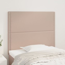 vidaXL Kopfteile 2 Stk. Cappuccino-Braun 100x5x78/88 cm Kunstleder