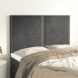 vidaXL Kopfteile 4 Stk. Dunkelgrau 72x5x78/88 cm Samt vidaXL Kopfteile 4 Stk. Dunkelgrau 72x5x78/88 cm Samt