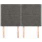 vidaXL Kopfteile 4 Stk. Dunkelgrau 72x5x78/88 cm Samt vidaXL Kopfteile 4 Stk. Dunkelgrau 72x5x78/88 cm Samt