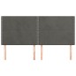 vidaXL Kopfteile 4 Stk. Dunkelgrau 100x5x78/88 cm Samt vidaXL Kopfteile 4 Stk. Dunkelgrau 100x5x78/88 cm Samt
