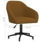 Esszimmerstühle 2 Stk. Drehbar Braun Samt Esszimmerstühle 2 Stk. Drehbar Braun Samt
