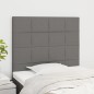vidaXL Kopfteile 2 Stk. Dunkelgrau 100x5x78/88 cm Stoff vidaXL Kopfteile 2 Stk. Dunkelgrau 100x5x78/88 cm Stoff
