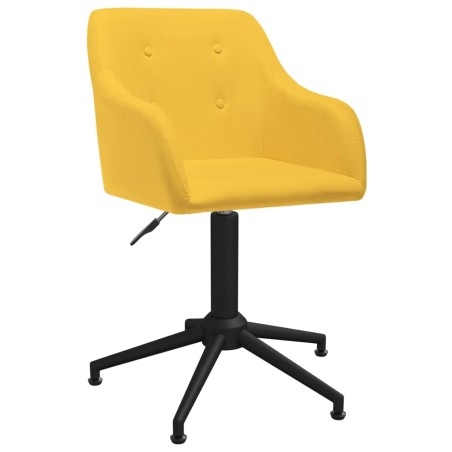 Esszimmerstühle 2 Stk. Drehbar Gelb Stoff