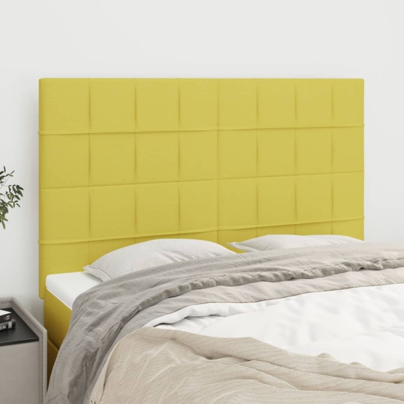 vidaXL Kopfteile 4 Stk. Grün 72x5x78/88 cm Stoff vidaXL Kopfteile 4 Stk. Grün 72x5x78/88 cm Stoff