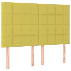 vidaXL Kopfteile 4 Stk. Grün 72x5x78/88 cm Stoff