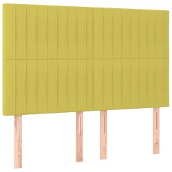 vidaXL Kopfteile 4 Stk. Grün 72x5x78/88 cm Stoff