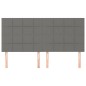 vidaXL Kopfteile 4 Stk. Dunkelgrau 80x5x78/88 cm Stoff vidaXL Kopfteile 4 Stk. Dunkelgrau 80x5x78/88 cm Stoff