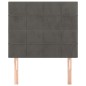 vidaXL Kopfteile 2 Stk. Dunkelgrau 90x5x78/88 cm Samt
