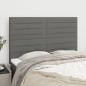 vidaXL Kopfteile 4 Stk. Dunkelgrau 72x5x78/88 cm Stoff